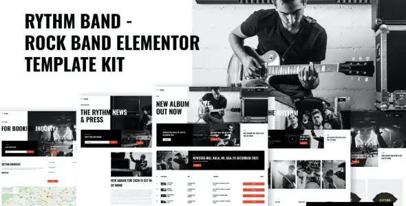 Rythm – Rock Band Elementor Template Kit